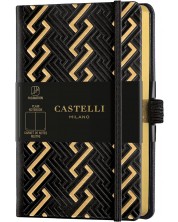 Σημειωματάριο Castelli Copper & Gold - Romans Gold, 9 x 14 cm, λευκά φύλλα -1