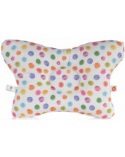 Βρεφικό μαξιλάρι Xkko - Watercolour Polka Dots -1