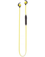 Αθλητικά ακουστικά με μικρόφωνο Tellur - Speed, wireless, κίτρινα -1