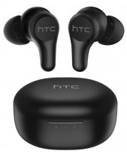 Ασύρματα ακουστικά HTC - True Wireless Earbuds Plus, ANC, μαύρο