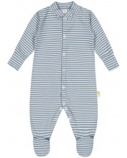 Βρεφική φόρμα με ριγέ Bio Baby - 80 сm, 9-12 μηνών, μπλε -1