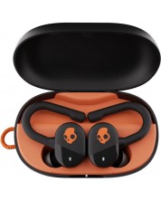 Ασύρματα ακουστικά Skullcandy - Push Play Active, TWS, μαύρα/πορτοκαλί -1