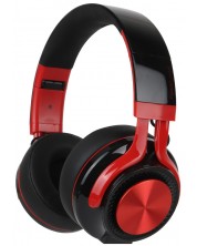 Ασύρματα ακουστικά PowerLocus - P3, μαύρα/κόκκινα -1