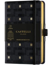 Σημειωματάριο Castelli Copper & Gold - Weaving Gold, 9 x 14 cm, λευκά φύλλα