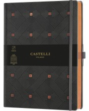 Σημειωματάριο Castelli Copper & Gold - Maya Copper, 19 x 25 cm, με γραμμές -1