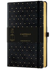 Σημειωματάριο Castelli Copper & Gold - Honeycomb Gold, 13 x 21 cm, λευκά φύλλα -1