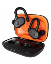 Ασύρματα ακουστικά Skullcandy - Push Active, TWS, μαύρα/πορτοκαλί