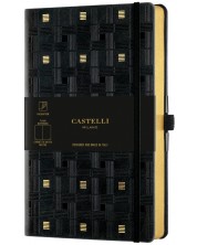 Σημειωματάριο Castelli Copper & Gold - Weaving Gold, 13 x 21 cm, με γραμμές