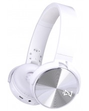 Ασύρματα ακουστικά με μικρόφωνο Trevi - DJ 12E50 BT, λευκά -1