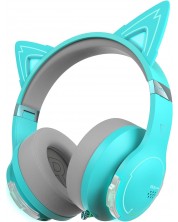 Ασύρματα ακουστικά με μικρόφωνο Edifier - G5BT CAT, μπλε/γκρι -1
