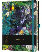 Σημειωματάριο Castelli Eden - Lily, 13 x 21 cm, με γραμμές