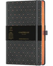 Σημειωματάριο Castelli Copper & Gold - Honey Copper, 9 x 14 cm, με γραμμές -1