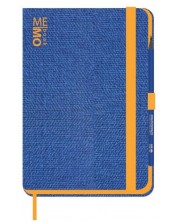 Σημειωματάριο  Mitama Memo Book - Μπλε, με υφασμάτινα εξώφυλλα και μολύβι HB