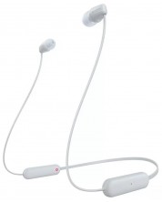 Ασύρματα ακουστικά με μικρόφωνο Sony - WI-C100, άσπρα