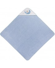 Βρεφική πετσέτα  Interbaby - Bear Sleeping Blue, 100 x 100 cm -1