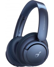 Ασύρματα ακουστικά Anker - Life Q35 με μικρόφωνο, ANC, μπλε
