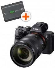 Mirrorless Φωτογραφική Μηχανή  Sony - Alpha A7 III, FE 24-105mm, f/4 OSS + μπαταρία Sony NP- FZ100
