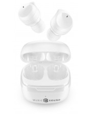 Ασύρματα ακουστικά Cellularline - Music Sound Flow, TWS, λευκά  -1