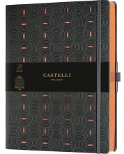 Σημειωματάριο Castelli Copper & Gold - Rice Grain Copper, 19 x 25 cm, με γραμμές