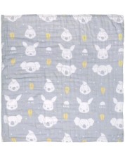 Βρεφική κουβέρτα μουσελίνας Playgro - Fauna Friends, 70 х 70 cm -1