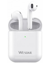 Ασύρματα ακουστικά Wesdar - TWS20PRO, TWS, λευκό -1