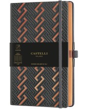 Σημειωματάριο Castelli Copper & Gold - Roman Copper, 13 x 21 cm, με γραμμές -1