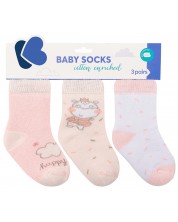 Βρεφικές θερμικές κάλτσες KikkaBoo - 6-12 μηνών, 3 τεμάχια,Hippo Dreams -1
