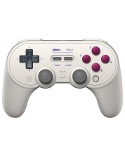 Ασύρματο χειριστήριο 8BitDo - Pro 2, Hall Effect Edition, G Classic, White (Nintendo Switch/PC)