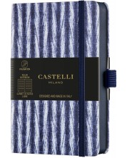 Σημειωματάριο Castelli Shibori - Twill, 9 x 14 cm, με γραμμές