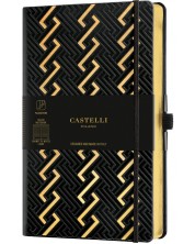 Σημειωματάριο Castelli Copper & Gold - Roman Gold, 9 x 14 cm, με γραμμές -1