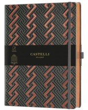 Σημειωματάριο Castelli Copper & Gold - Roman Copper, 19 x 25 cm, με γραμμές -1
