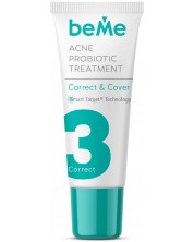 beMe Concealer υγρό  για τοπική θεραπεία ακμής Correct &Cover, 15 ml -1