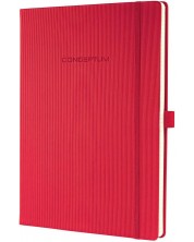 Σημειωματάριο Sigel Conceptum - με γραμμές, A4, κόκκινο -1