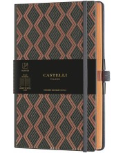 Σημειωματάριο Castelli Copper & Gold - Greek Copper, 13 x 21 cm, με γραμμές -1