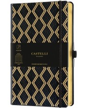 Σημειωματάριο Castelli Copper & Gold - Greek Gold, 13 x 21 cm, λευκά φύλλα