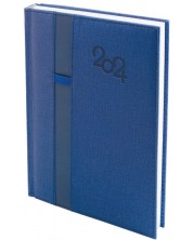Σημειωματάριο Spree Denim - Με λάστιχο για στυλό, 168 φύλλα, μπλε, 2024 -1