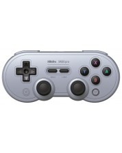 Ασύρματο χειριστήριο 8BitDo - SN30 Pro, Hall Effect Edition, Grey (Nintendo Switch/PC)