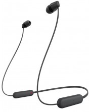 Ασύρματα ακουστικά με μικρόφωνο Sony - WI-C100, μαύρα -1