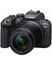 Φωτογραφική μηχανή Mirrorless  Canon - EOS R10, RF-S 18-150, IS STM, Black -1