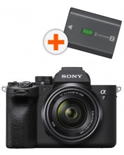 Φωτογραφική μηχανή Mirrorless Sony - Alpha A7 IV, 33MPx, 28-70mm, f/3.5-5.6 + μπαταρία Sony NP- FZ100 -1