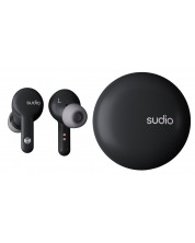 Ασύρματα ακουστικά Sudio - A2, TWS, ANC, μαύρο -1
