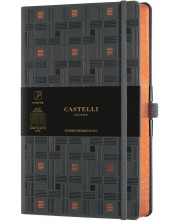 Σημειωματάριο Castelli Copper & Gold - Weaving Copper, 19 x 25 cm, με γραμμές -1