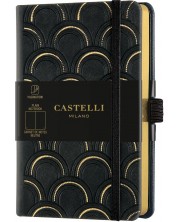 Σημειωματάριο Castelli Copper & Gold - Art Deco Gold, 9 x 14 cm, λευκά φύλλα -1