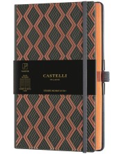 Σημειωματάριο Castelli Copper & Gold - Greek Copper, 9 x 14 cm, με γραμμές