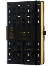 Σημειωματάριο Castelli Copper & Gold - Rice Grain Gold, 13 x 21 cm, με γραμμές