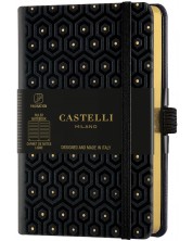 Σημειωματάριο Castelli Copper & Gold - Honey Gold, 9 x 14 cm, με γραμμές