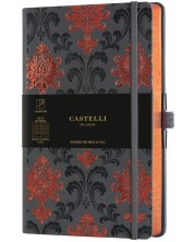 Σημειωματάριο Castelli Copper & Gold - Baroque Copper, 13 x 21 cm, λευκά φύλλα