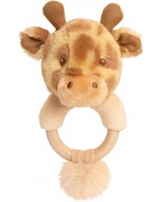 Βρεφική κουδουνίστρα Keel Toys Keeleco - Giraffe, δαχτυλίδι, 14 cm -1