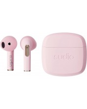 Ασύρματα ακουστικά Sudio - N2, TWS, ροζ -1