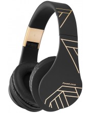 Ασύρματα ακουστικά PowerLocus - P2, μαύρα/χρυσά